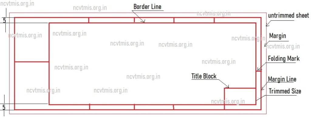 ITI Engineering Drawing Sheet Size & Layout - NCVT MIS