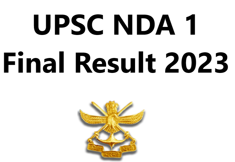 UPSC NDA 1 Final Result 2023