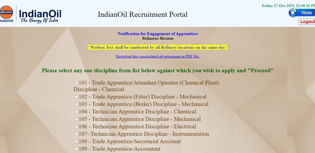 step-by-step guide on how to apply online for IOCL Apprentice Recruitment 2023 at iocl.com: