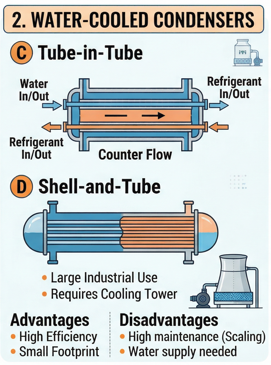Understanding Different Types of Condenser for ITI Students - NCVT MIS
