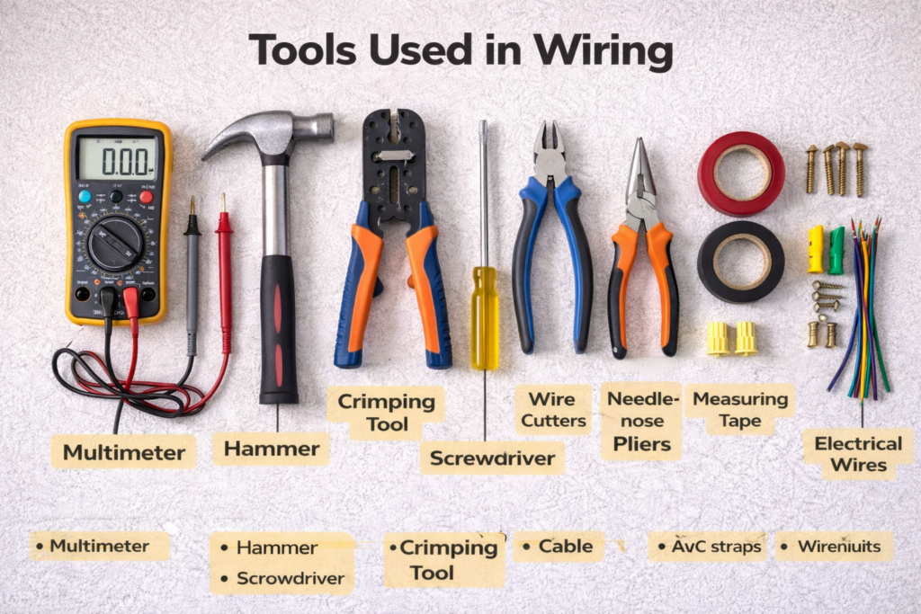 Tools used In House Wiring